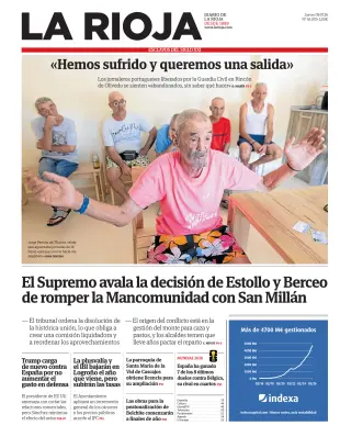 Portada de La Rioja, 9 de julio de 2026