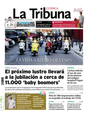 Portada de La Tribuna de Cuenca, 12 de junio de 2026