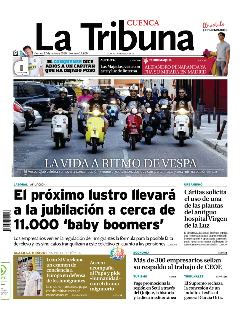 Portada de La Tribuna de Cuenca
