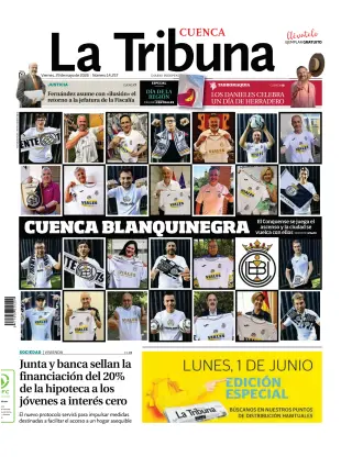 Portada de La Tribuna de Cuenca, 29 de mayo de 2026