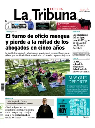 Portada de La Tribuna de Cuenca, 5 de junio de 2026