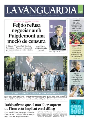 Portada de La Vanguardia (Català), 3 de junio de 2026