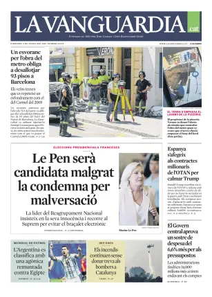 Portada de La Vanguardia (Català), 8 de julio de 2026