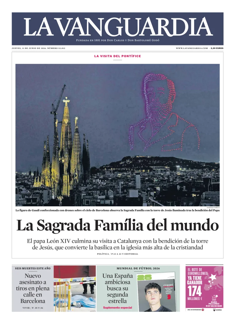 Portada de La Vanguardia