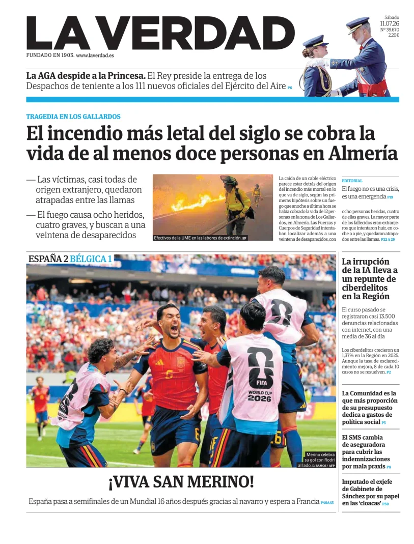 Portada de La Verdad