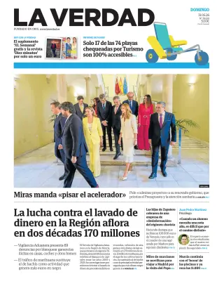 Portada de La Verdad, 31 de mayo de 2026