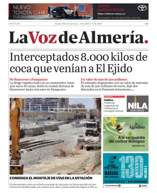 Portada de La Voz de Almería, 4 de junio de 2026