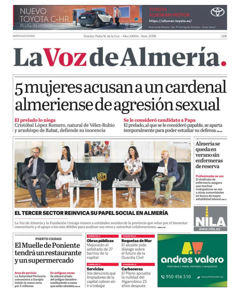 Portada de La Voz de Almería