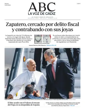 Portada de La Voz de Cádiz, 13 de junio de 2026