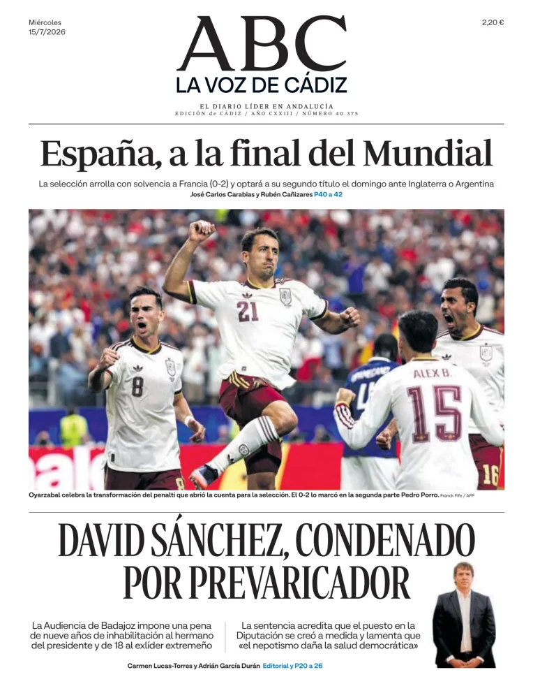 La Voz de Cádiz — 15/07