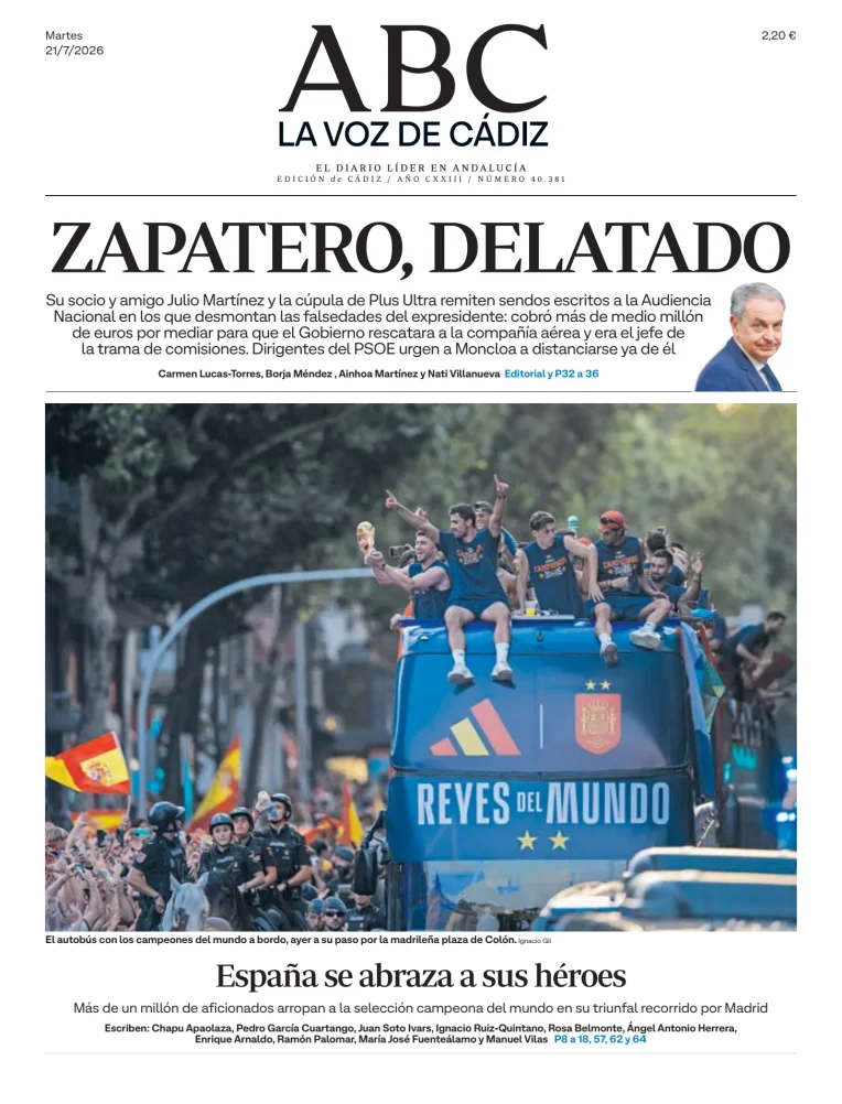 La Voz de Cádiz — 21/07
