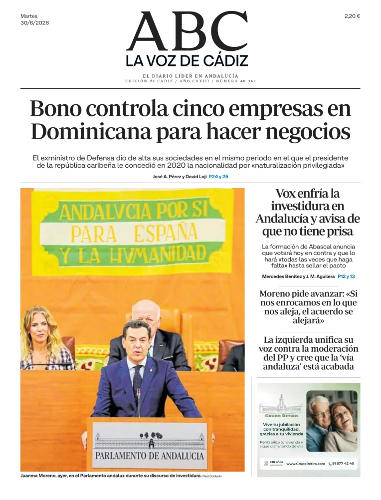 La Voz de Cádiz — 30/06