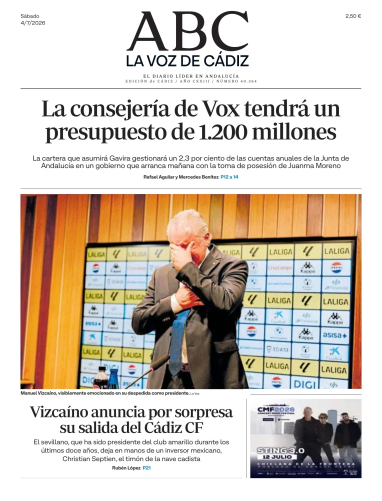 La Voz de Cádiz — 04/07