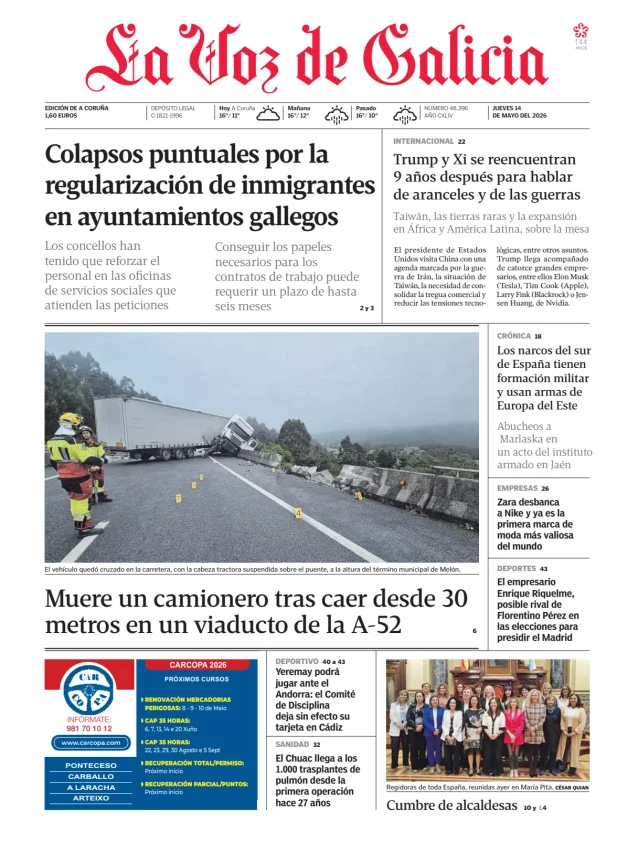 La Voz de Galicia (A Coruña) — 14/05