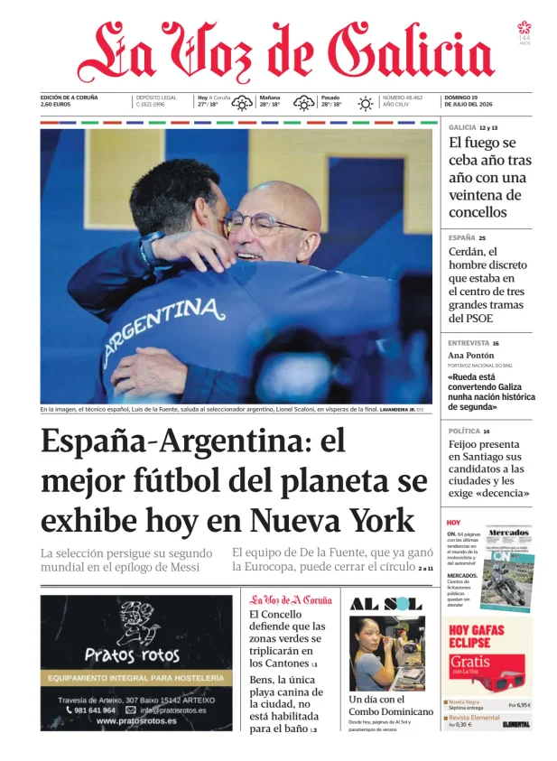 La Voz de Galicia (A Coruña) — 19/07