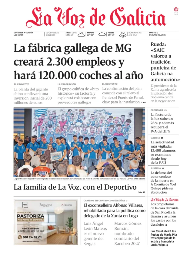 La Voz de Galicia (A Coruña) — 02/06