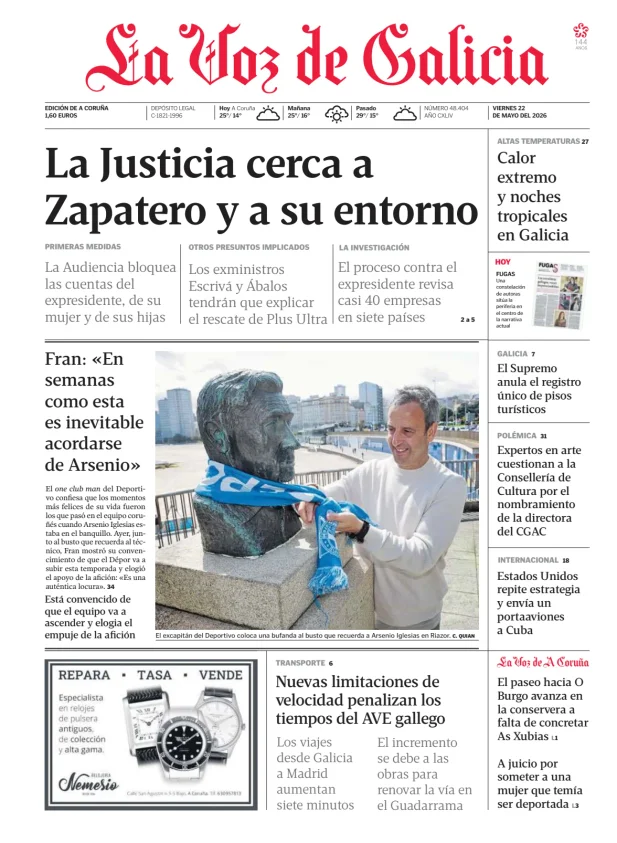 La Voz de Galicia (A Coruña) — 22/05