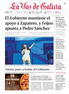 Portada de La Voz de Galicia (A Coruña), 23 de julio de 2026