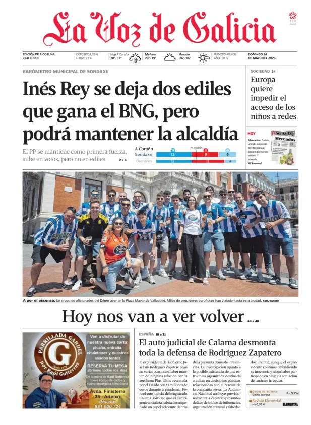 La Voz de Galicia (A Coruña) — 24/05