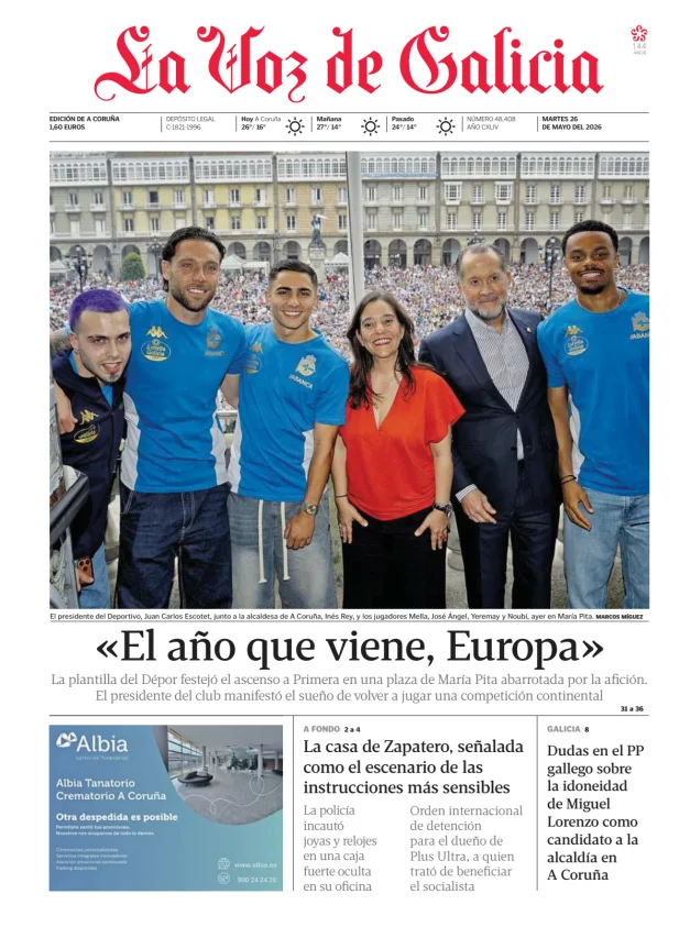 La Voz de Galicia (A Coruña) — 26/05