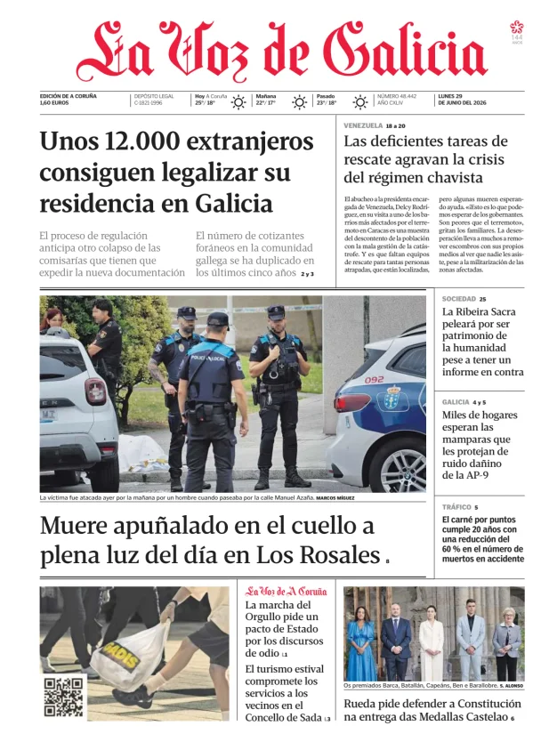 La Voz de Galicia (A Coruña) — 29/06