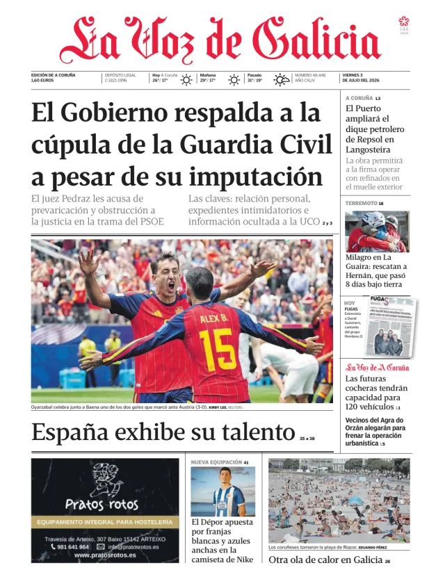La Voz de Galicia (A Coruña) — 03/07