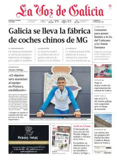 Portada de La Voz de Galicia (A Coruña), 31 de mayo de 2026