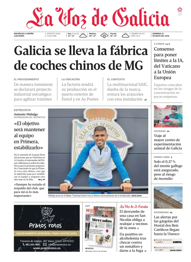 La Voz de Galicia (A Coruña) — 31/05