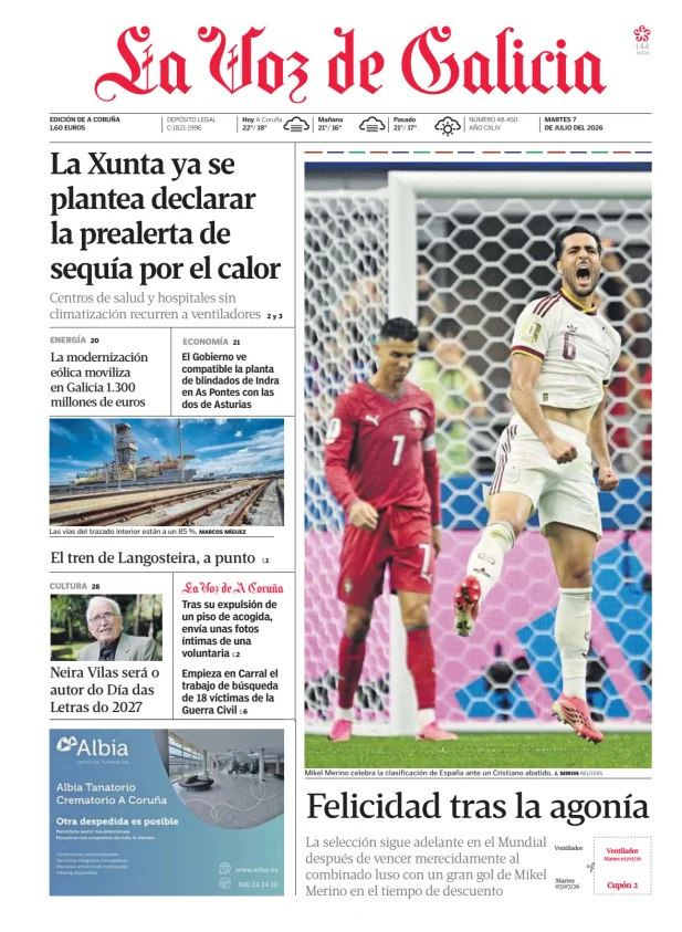 La Voz de Galicia (A Coruña) — 07/07
