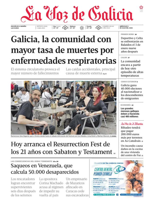 La Voz de Galicia (A Mariña) — 01/07