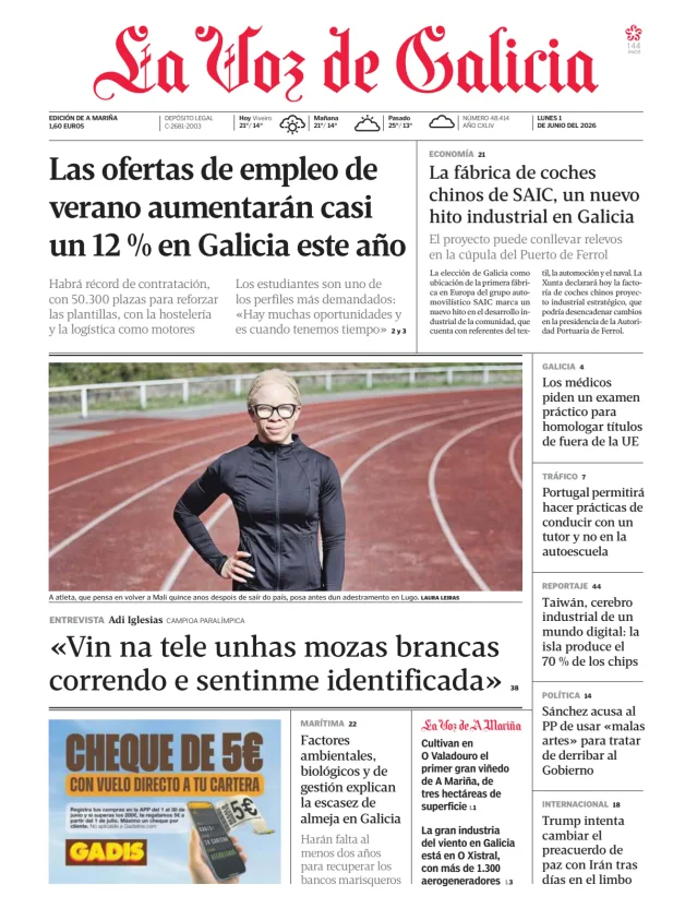 La Voz de Galicia (A Mariña) — 01/06