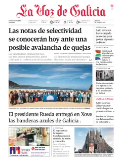 Portada de La Voz de Galicia (A Mariña), 11 de junio de 2026