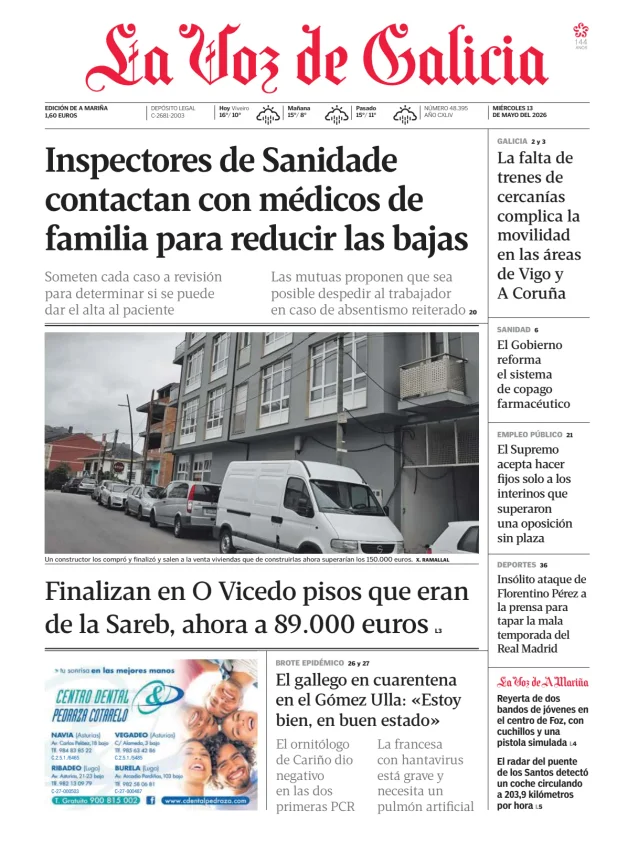 La Voz de Galicia (A Mariña) — 13/05