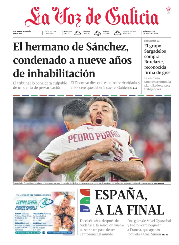 La Voz de Galicia (A Mariña) — 15/07
