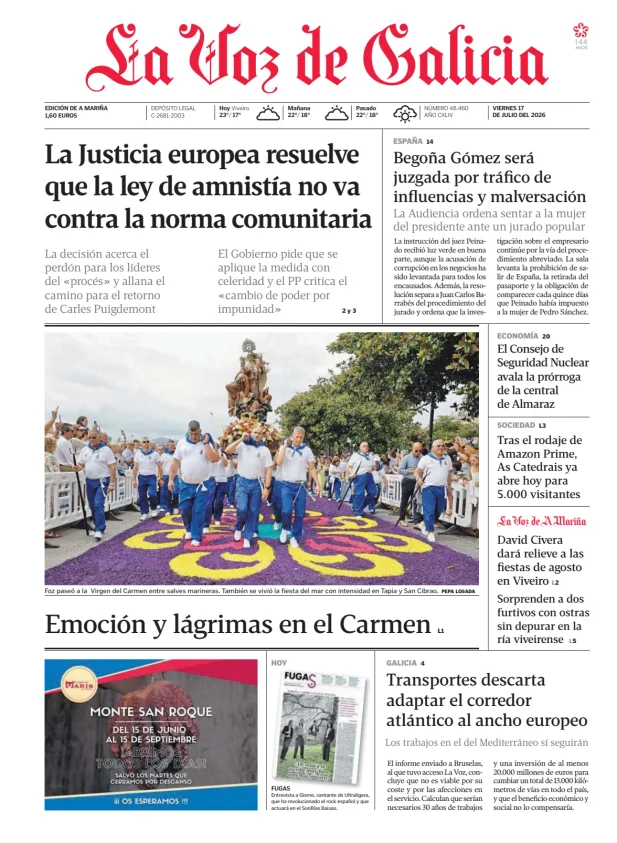 La Voz de Galicia (A Mariña) — 17/07