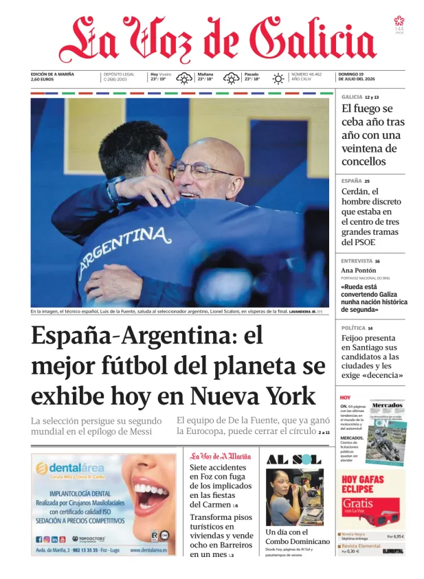 La Voz de Galicia (A Mariña) — 19/07