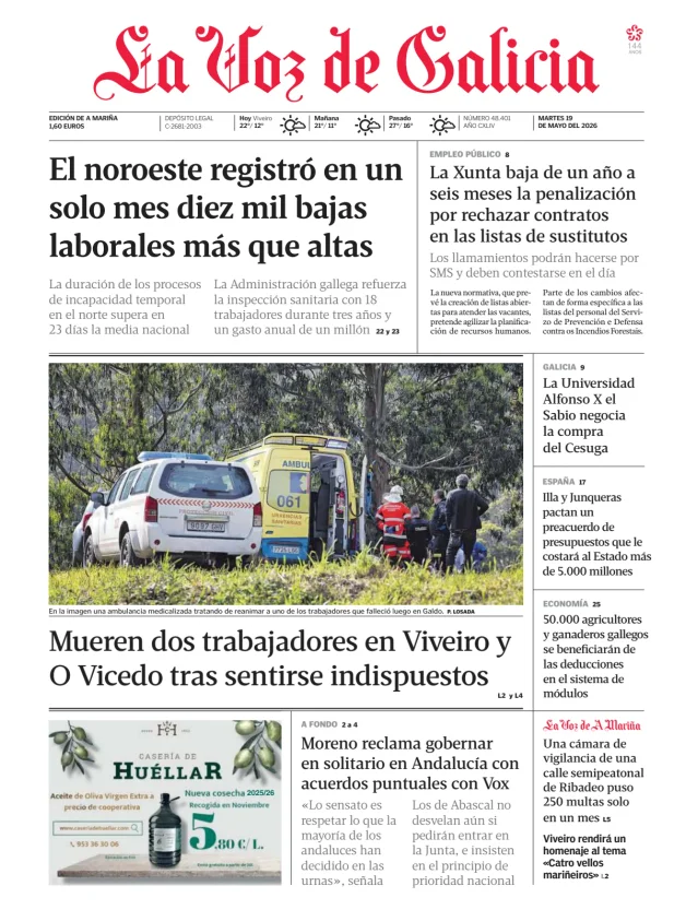 La Voz de Galicia (A Mariña) — 19/05
