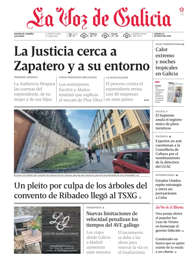 La Voz de Galicia (A Mariña) — 22/05