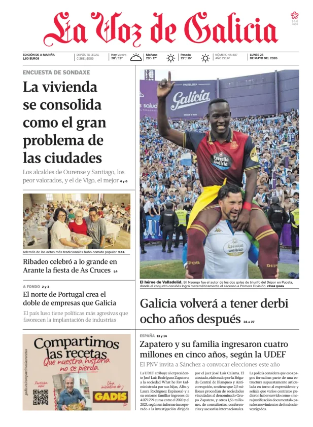 La Voz de Galicia (A Mariña) — 25/05