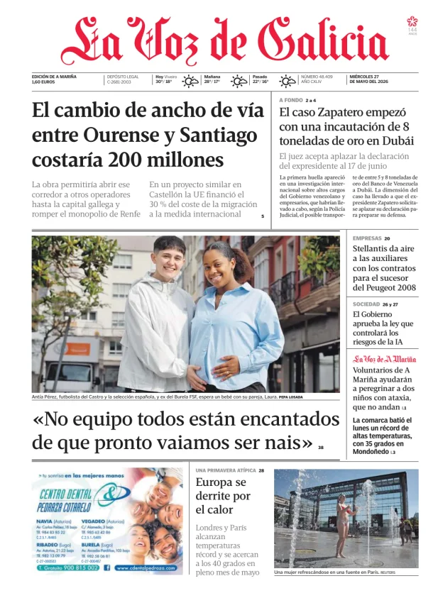 La Voz de Galicia (A Mariña) — 27/05