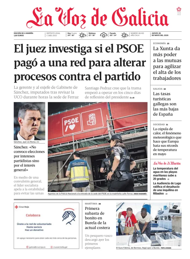 La Voz de Galicia (A Mariña) — 28/05