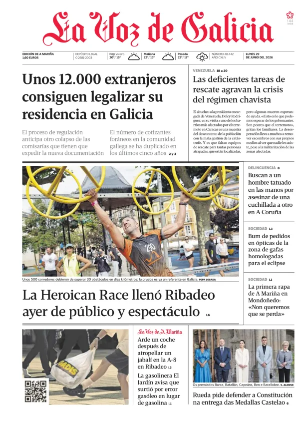 La Voz de Galicia (A Mariña) — 29/06