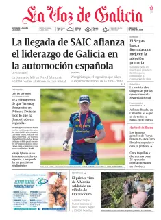 Portada de La Voz de Galicia (A Mariña), 3 de junio de 2026