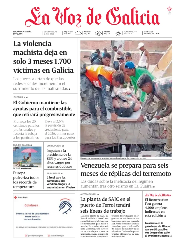 La Voz de Galicia (A Mariña) — 30/06