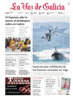 Portada de La Voz de Galicia (A Mariña), 30 de mayo de 2026