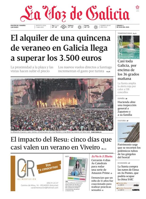 La Voz de Galicia (A Mariña) — 04/07