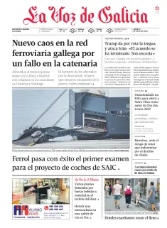 Portada de La Voz de Galicia (A Mariña), 9 de julio de 2026