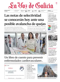 Portada de La Voz de Galicia (Arousa), 11 de junio de 2026