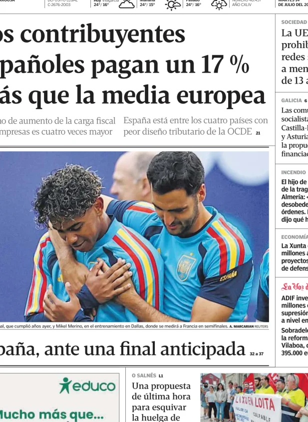 La Voz de Galicia (Arousa) — 14/07