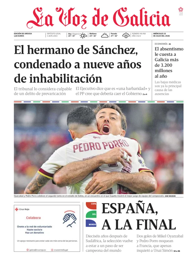La Voz de Galicia (Arousa) — 15/07
